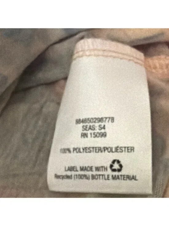 Floral Print Multicolor High-Low Blouse With Orange Accents Size L Tropical - Picture 3 of 7